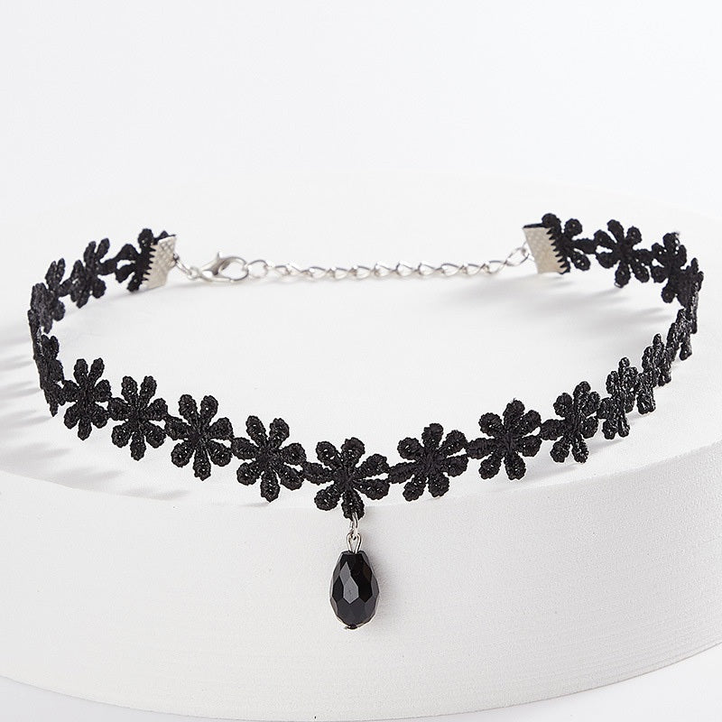 Hollow Designs Leather Velvet Necklace Layer Vintage Gothic Choker