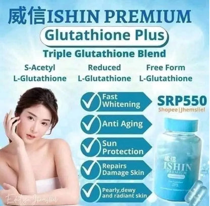 ISHIN Premium Glutathione Anti Oxidant Anti Aging